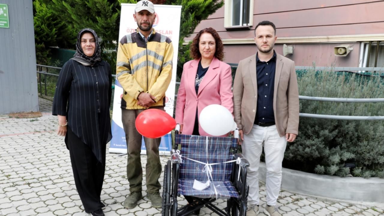 Samsun'da uzlaşma şartı tekerlekli sandalye bağışı oldu