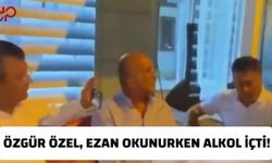 Özgür Özel ve arkadaşları, ezan okunurken alkol tüketmeye devam etti... İşte o anlar!