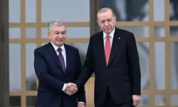 Cumhurbaşkanı Erdoğan, Özbekistan Cumhurbaşkanı Mirziyoyev ile bir araya geldi!