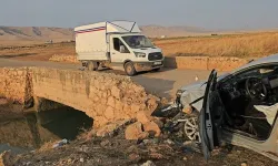 Mardin'de otomobil sulama kanalına devrildi!