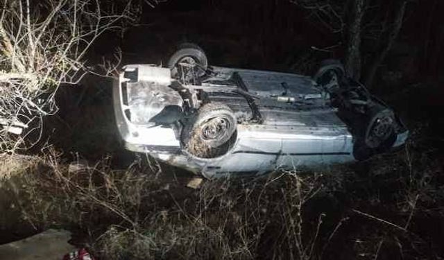 Karabük’te devrilen araçta kadın hayatını kaybetti