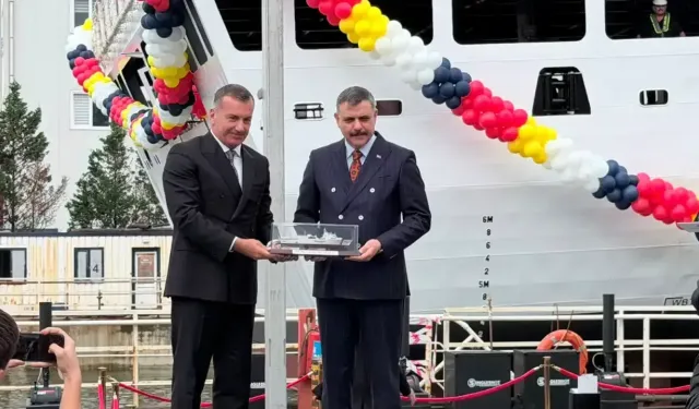 Malezya'nın Türk yapımı sahil güvenlik gemisi denize indi