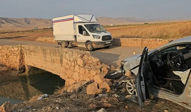 Mardin'de otomobil sulama kanalına devrildi!