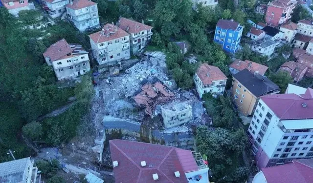 Zonguldak'ta bina çöktü: Çevredeki 7 bina boşaltıldı!