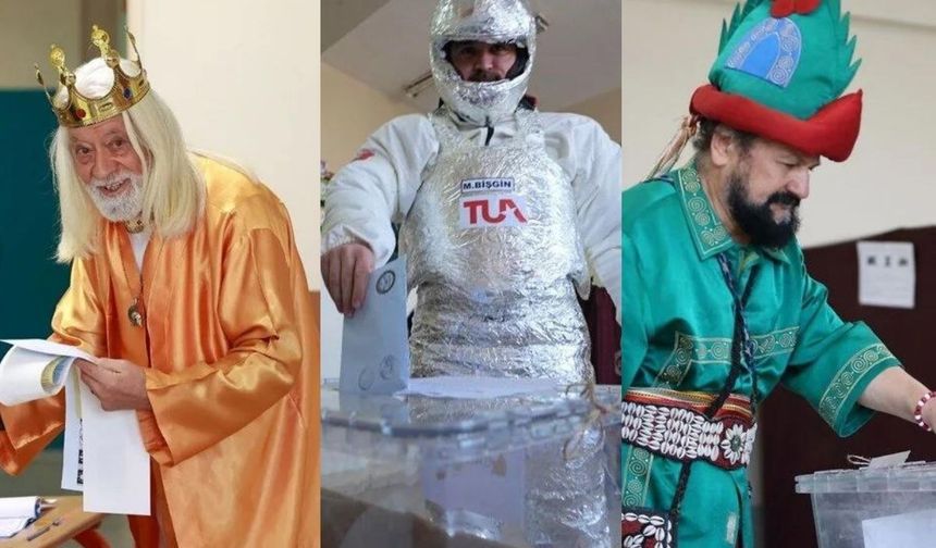 Kral da var astronot da! Sandık başından ilginç görüntüler